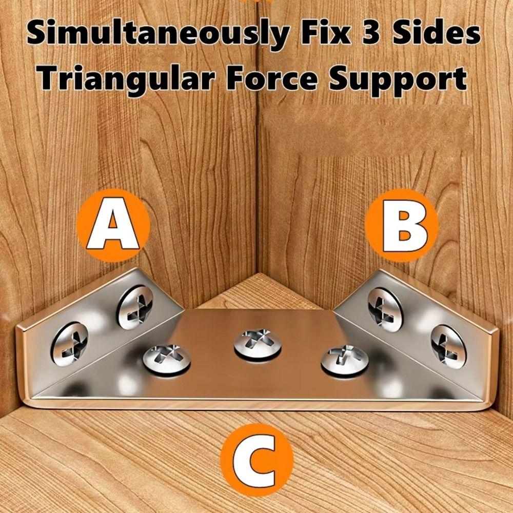 Heavy Duty Right Angle Brace Stainless Steel Corner Brace Corner Bracket  Cabinet Furniture