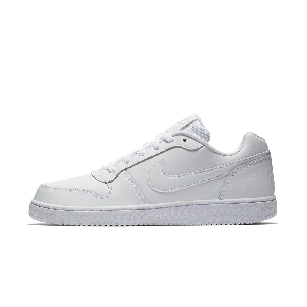 Nike EBERNON Leather Slip Resistant Cushioning Abrasion Resistant Breathable Height Increasing AQ1775-100(TeamA-)