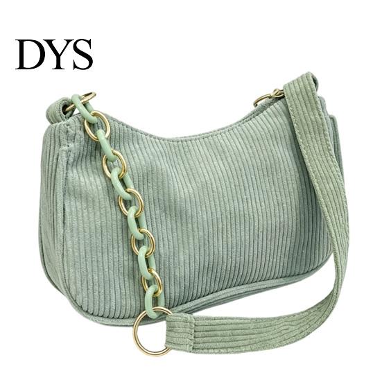 Corduroy Top Handle Bag Women Shoulder Stylish Crescent Handbag Simple Armpit for Shopping Commuting Dating Casual Underarm
