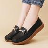 Women Black Moccasins Driving Shoes Flats Casual Nurse Loafers Khaki Minimalist Maternity Office Shoes Large Size