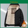 Mens Fleece Warm Parkas Thicken Winter Jacket Cashmere Fleece Coat Windproof Outdoor Cottonpadded