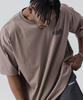 Beleumaneopaeleol Crack Logo Oversized Short Sleeve T-Shirt Brown