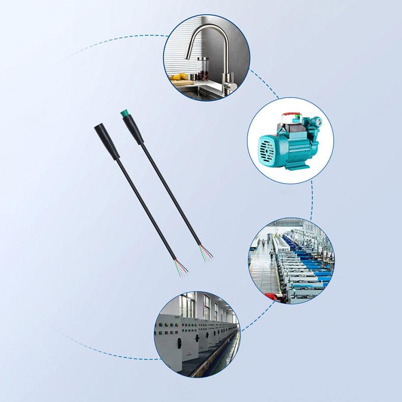 M6 2 3 4 5 Pin Core Julet Electric Butt Cable Plug Male Female Connector Scooter Brake Waterproof 6mm Signal Sensor Cord