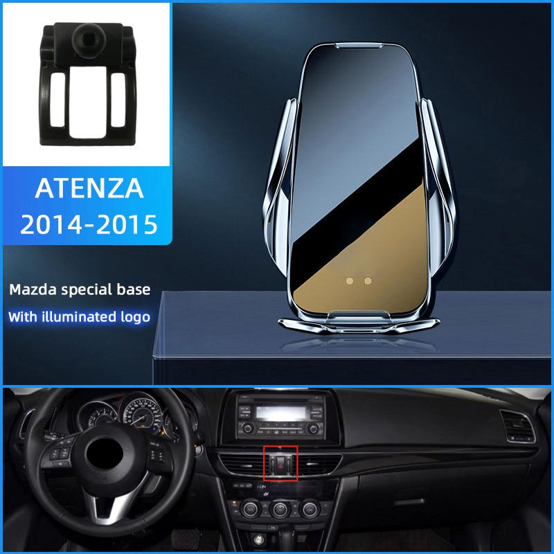 

Car Infrared Sensor Holder Mobile Phone Wireless Charger For Mazda 3 6 CX-5 cx4 CX30 CX-8 ATENZA Axela Auto Air outlet Accessory S-ATENZA 14-15