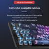 E-sports Blue Switch Wired Mechanical Keyboard, 104-Key PBT Design for Girls & Office Customization