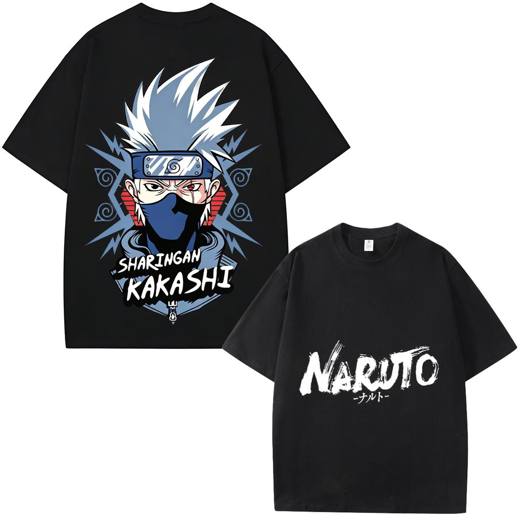 2026 New Summer Arrival Naruto Shippuden Kakashi Hatake Printed Pure Cotton Tshirt Unisex Casual Loosefit And Stylish