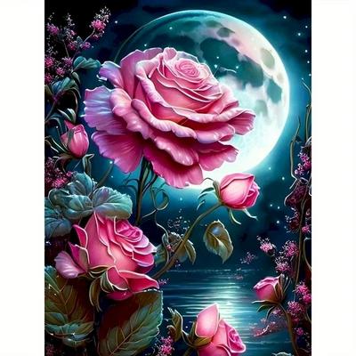 Pittura Diamante 5D Fai da Te Arte Fiore Pieno Quadrato Rotondo Strass Pittura Kit Ricamo Arte Diamante Fatto a Mano Decorazione Casa