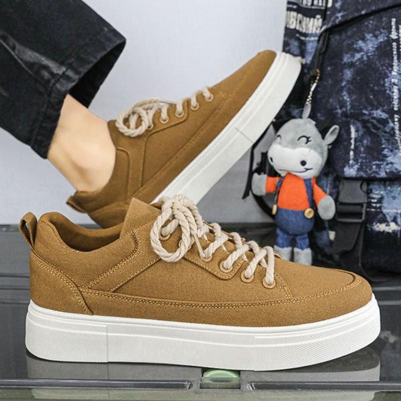 Módní pánská obuv Prodyšná Korejský styl Vhodná do práce Plochá Pánská ležérní obuv Obuv Nabídka Novinka v roce 2025 Trend Ve výprodeji Velikost 44 Tenisky