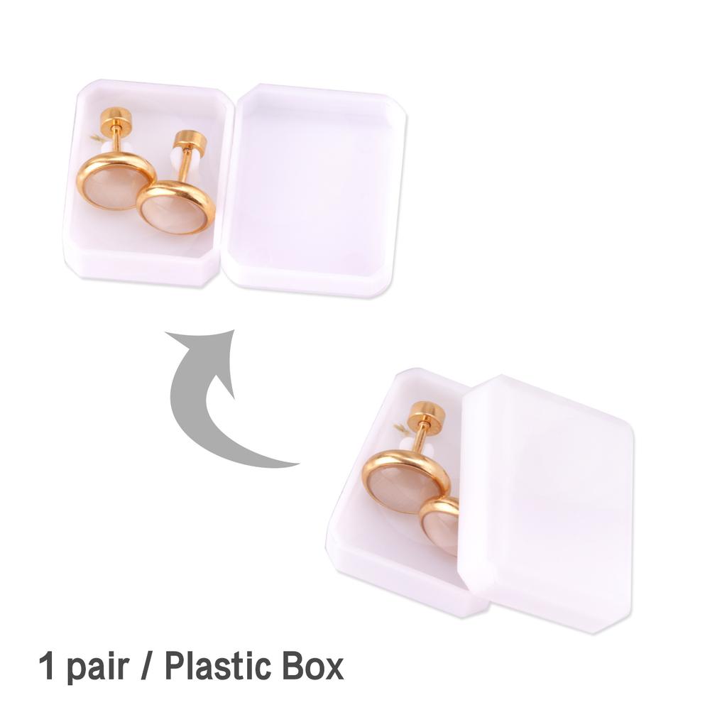 LUXUKISSKIDS 12pairs Simple Round Beads Earrings Colorful Stone Studs Brincos For Woman Fashion Twist Pack Jewelry Accessories