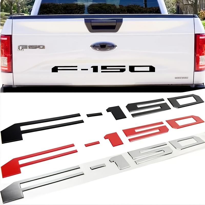 1pc F150 Ford Raptor Pickup Truck Logo, 2021 Ford Raptor Rear Trunk Logo, ABS Tail Logo Groove Letter Style Car Sticker, F150 Pickup Truck Label
