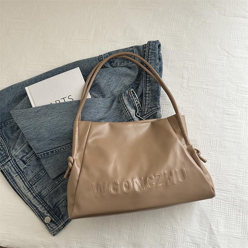 Schicke Khaki-Tragetasche mit großem Fassungsvermögen für Damen, ideal für die Arbeit und Freizeit