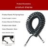 1/4 Inch Female to 1/8 Inch Male Airbrush Hose Connector Flexible Spring Tube Spray Fitting for Artist Painting