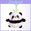 Panda And Bee Plush Keychain For Girls Gift Cute Animal Car Accessory