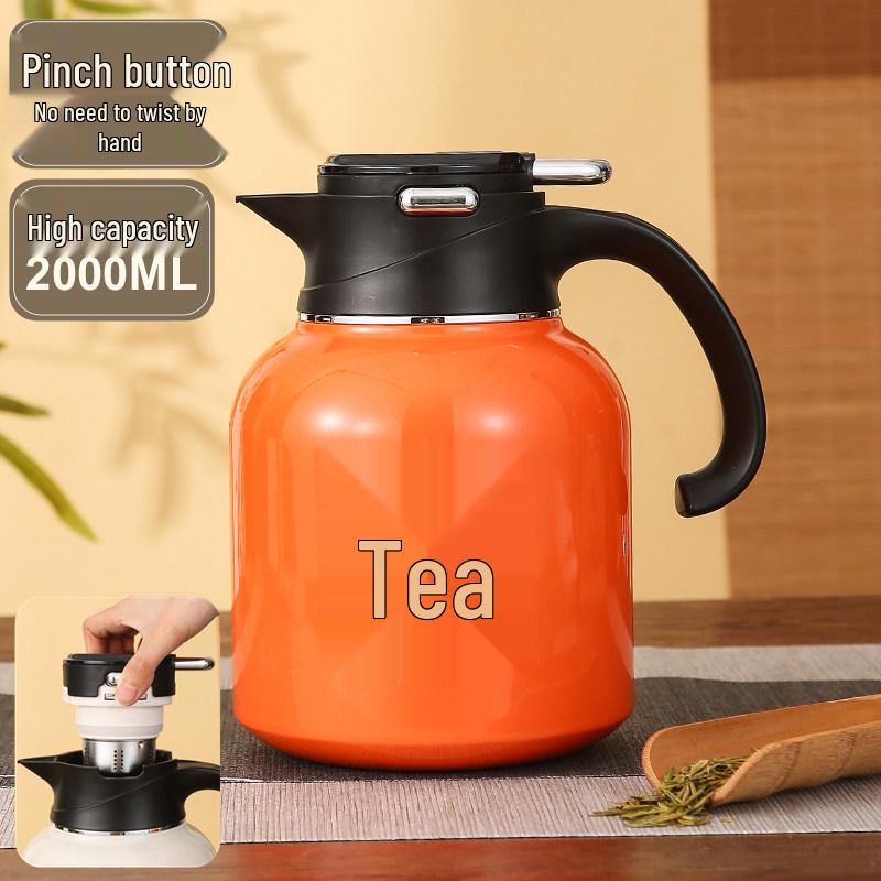 6L Stainless Steel Thermal Kettle for Stew, Tea, & Hot Water Storage