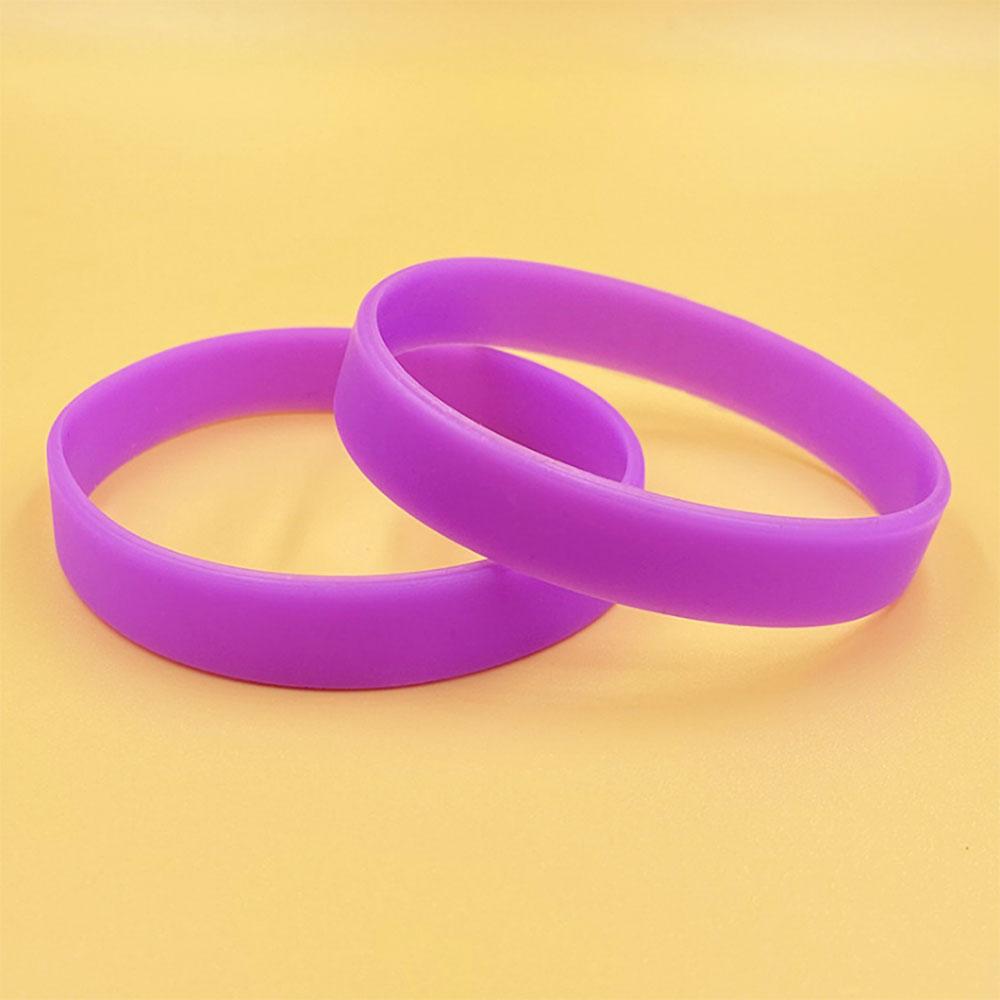 SW 2 PZ Braccialetto in Silicone Personalizzato Cinturino da Polso Colore Solido Cinturino da Mano Casual Anello di Gomma Braccialetto Sportivo in Gel di Silice Cinturino da Polso