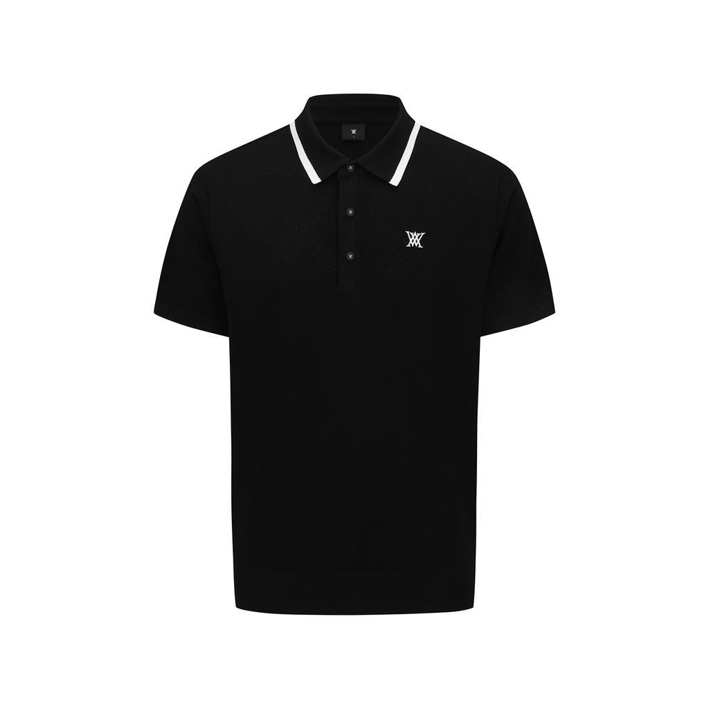 ANEW GOLF Men Rope Logo Short Sleeve T-Shirt_Bk