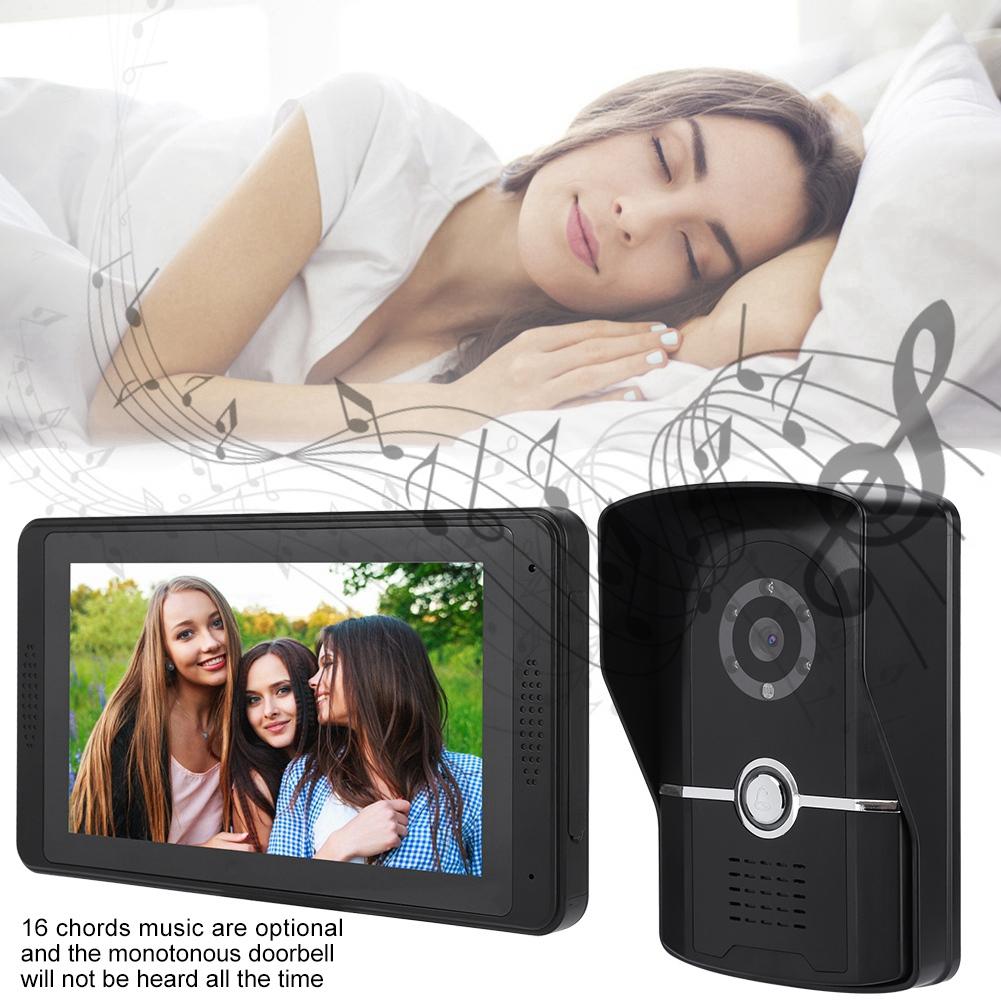 7inch Wired Photo Shooting Touch Screen Video Intercom Doorbell Door Phone