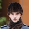 Mink Hat Men's Winter Ear Protection Warm Top Hat Fashion Mink Hair Winter in The Elderly Dad Fur Hat