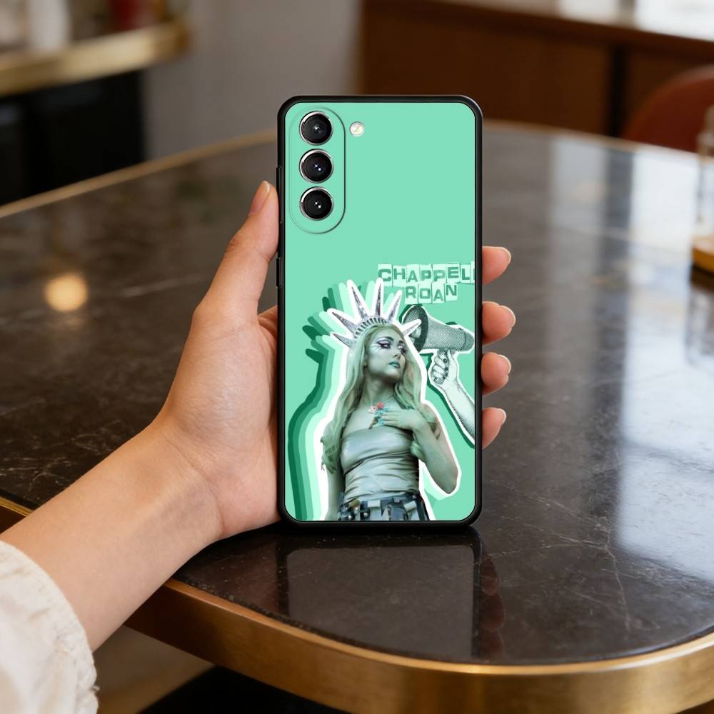 C-Chappell-LL R-Roan Phone Case For Samsung S25,24,23,22,30,21,10,9,Ultra,Plus,Lite,FE,4,5 G Soft Black Case