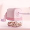 Macaron Colored Pencil Sharpener Student Hand-crank Pencil Sharpener Large Diameter Drawing Stationery Cute School Supplies