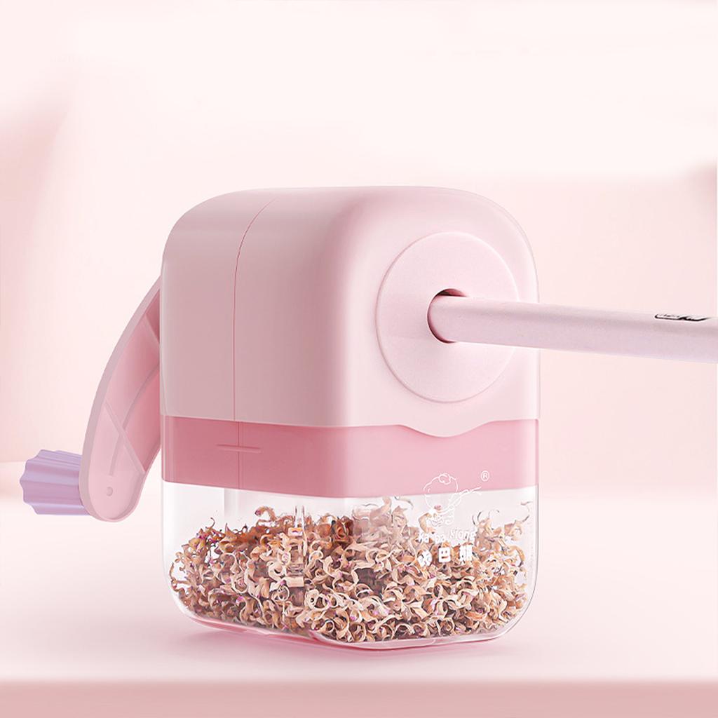 Macaron Colored Pencil Sharpener Student Hand-crank Pencil Sharpener Large Diameter Drawing Stationery Cute School Supplies