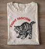 Fight Fascism Shirt, Angry Cat Tee, Anti Fascist Protest Activist Cat T Shirt