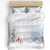 Forest Snow Landscape Beautiful 3pcs Bedding Set For Bedroom Double Bed Home Textile Duvet Cover Quilt Cover Pillowcase