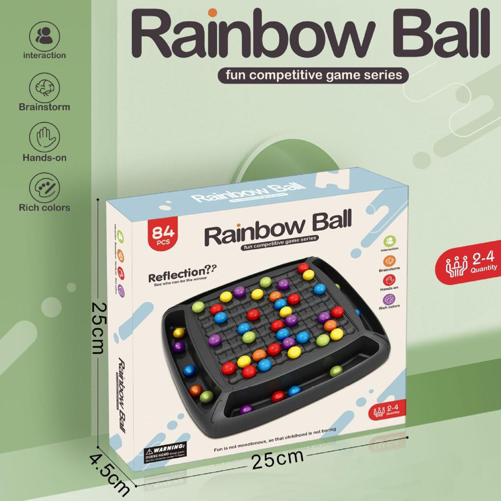 

Игра на выбывание «Радужный шар» с отражением Игра на выбывание «Радужный шар» с 120 шарами One Size