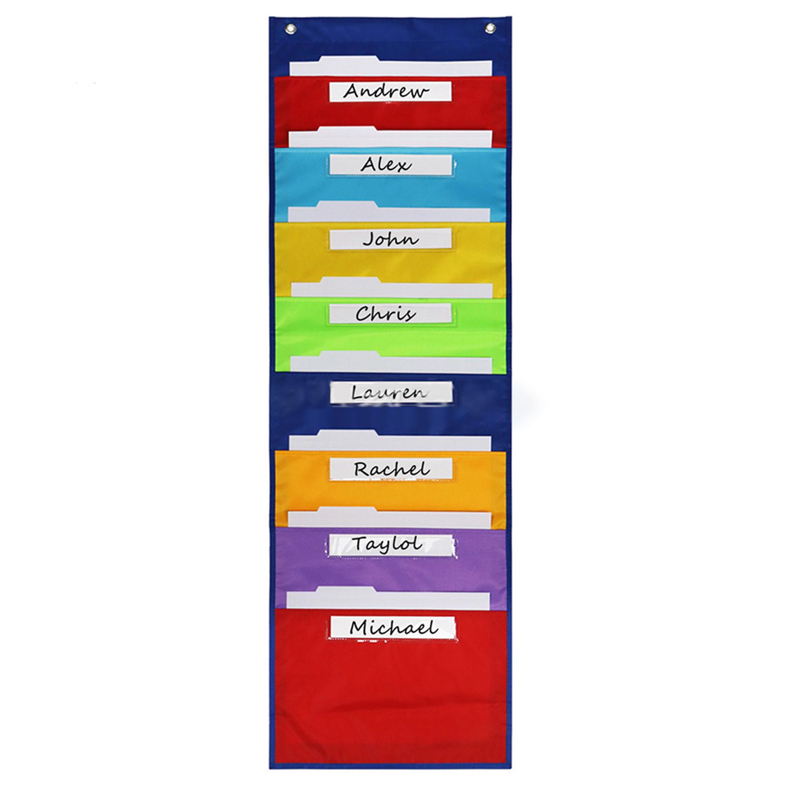 

Hanging Pocket Chart For Classroom Documents Fabric Ensures Long-lasting Use. Efficient Office Workspaces As Shown&As Shown