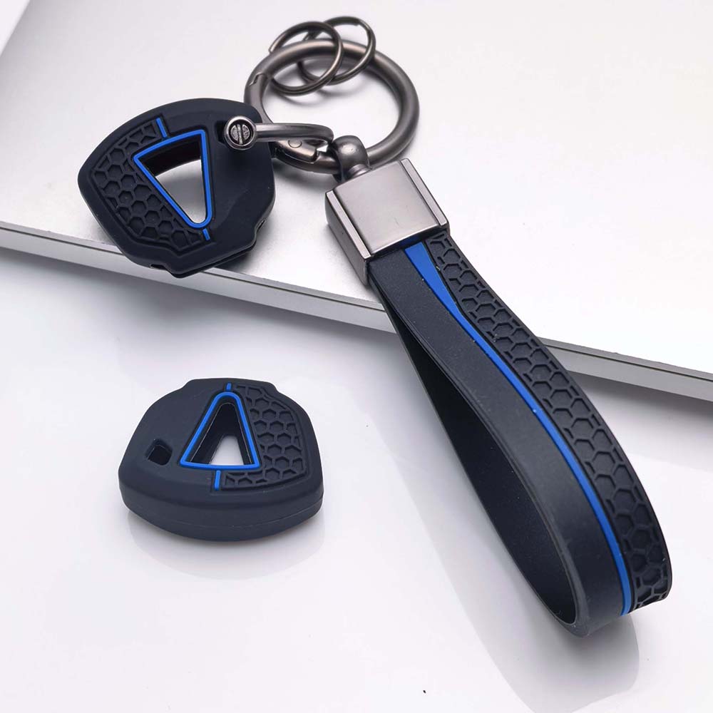 Silicone Car Key Cover Case Shell with keychain for Kawasaki motorcycle Ninja Series Z Series Adventure