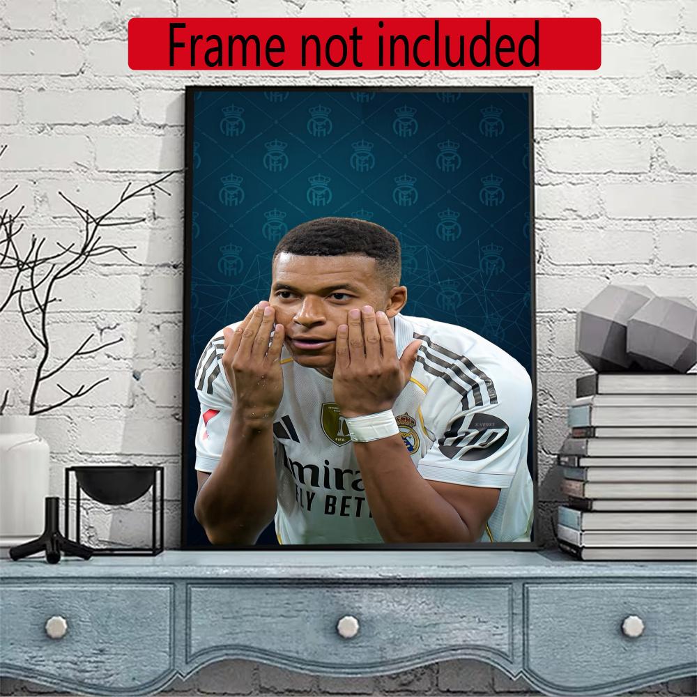 Mbappe 5D Diy Diamond Painting Round Diamond Diy Frameless Holiday Artwork Suitable For Home Office Wall Decoration