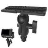 Fish Finder Mount Base 360 Degree Rotation Ball-Mount Fish Finder Bracket Stainless Steel Electronic Fish Finder Holder