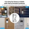 Adhesive Doorbell Mount with Video Doorbell 3 Plus 4 Battery Doorbell Plus Professional Without Drilling Installation