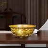 Brass Treasure Bowl - Traditional Chinese Style, Perfect for Home or Office To Attract Wealth and Good Fortune (Length: 16CM)