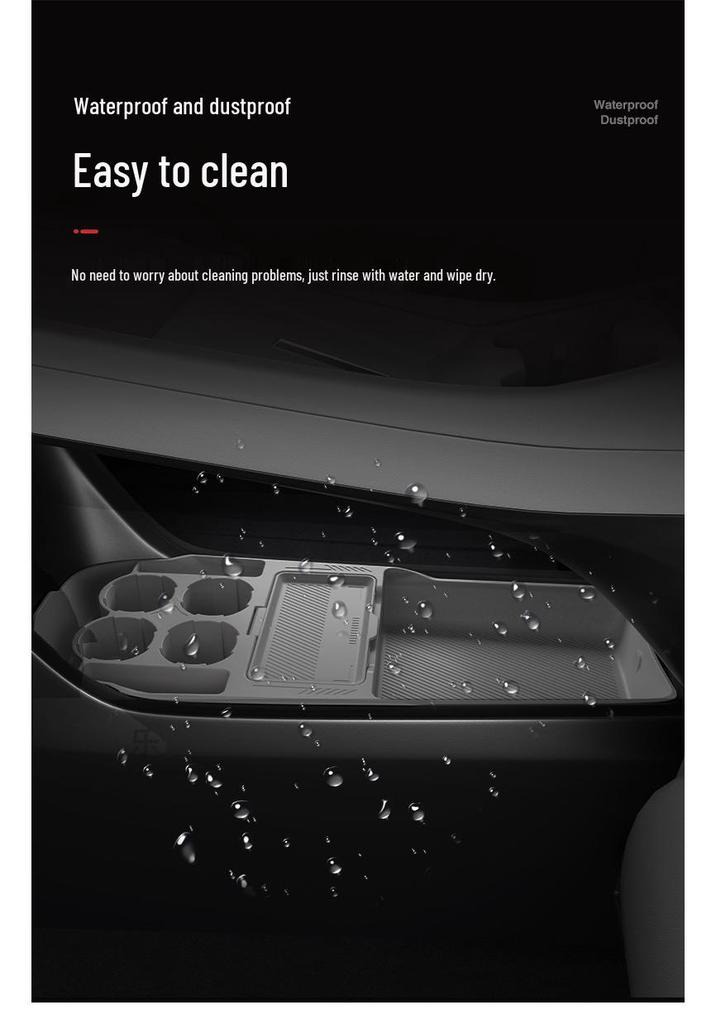 L60_L90 Silicone Center Console Storage Organizer for Cars