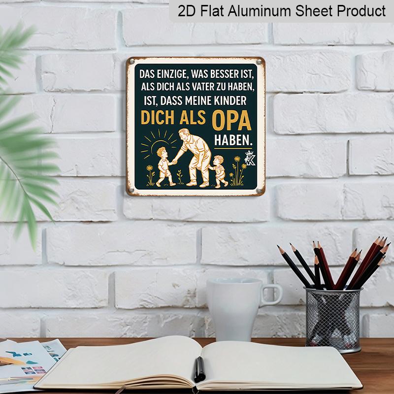 2D Flat - 1pc, Decorative Plaque and Ornament, Family Affection Theme, Retro Art Design, Suitable for Living Room, Study, Bedroom, and Home Decor