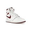 Air Jordan 1 Retro High 85 OG Metallic Burgundy Unisex Sneakers White Team-Red BQ4422-161
