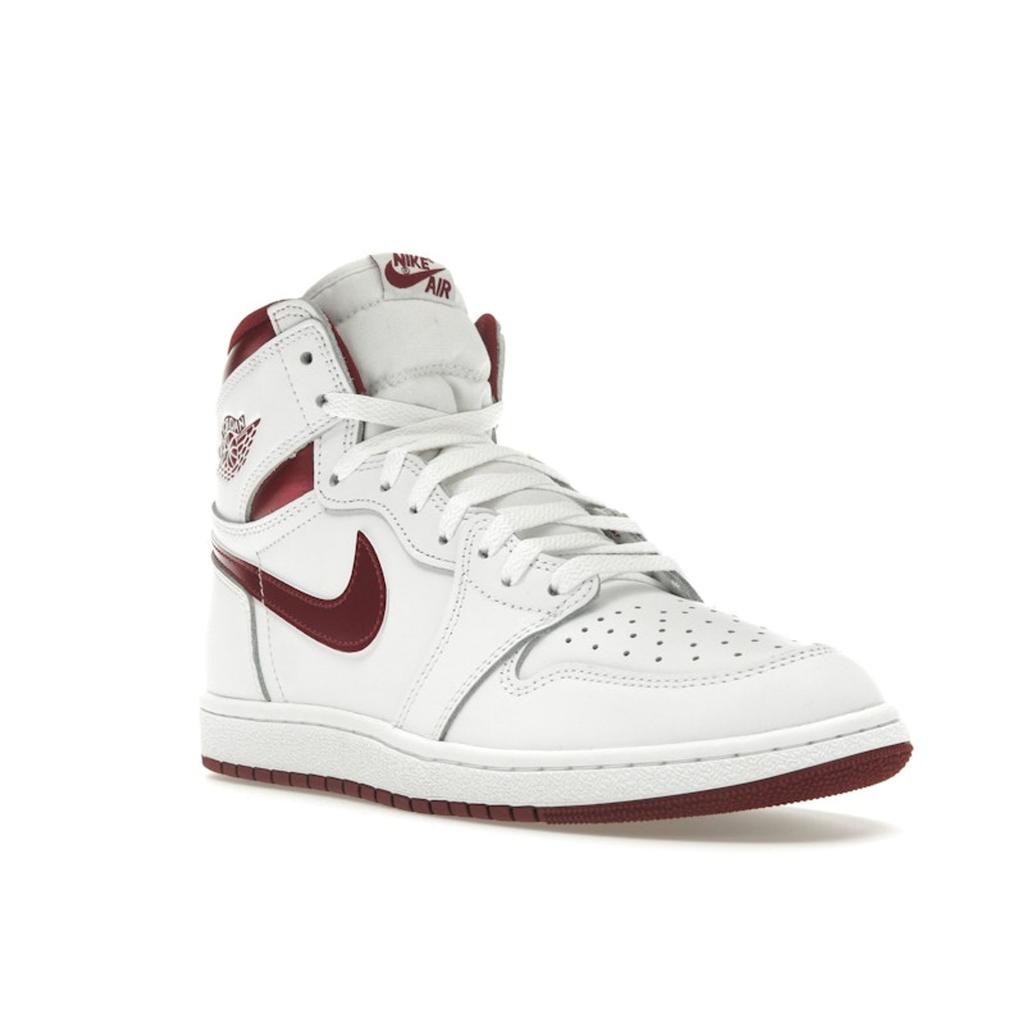 Air Jordan 1 Retro High 85 OG Metallic Burgundy Unisex Sneakers White Team-Red BQ4422-161