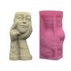 Flowerpot Moulds Vase Molds Portrait Shape Flowerpot Molds Epoxy Resin Mold Pen Storage Holder Molds for Crafting