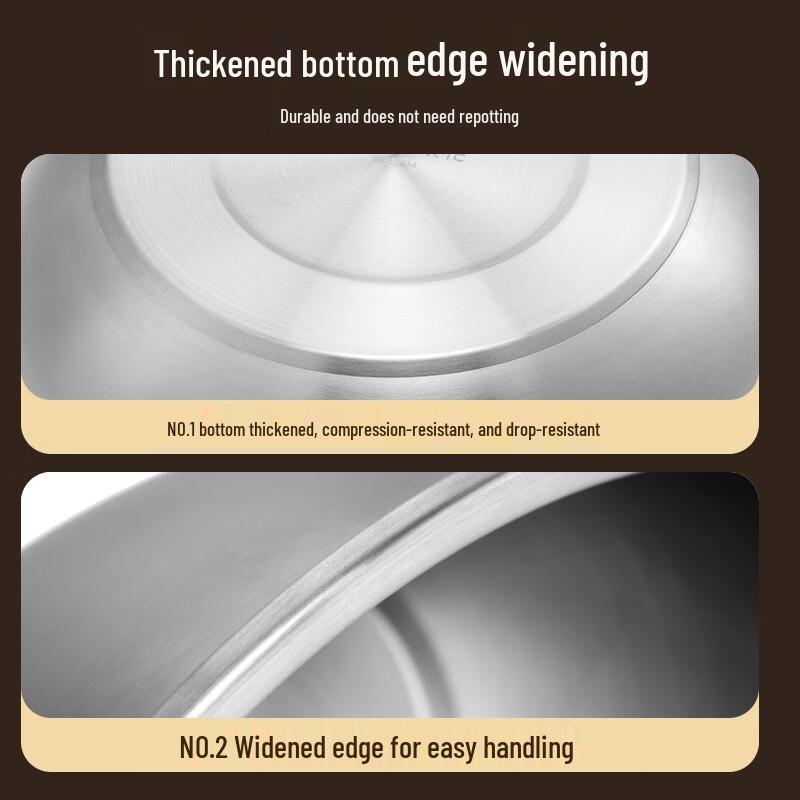 Chahua 304 Stainless Steel Multi-Purpose Basin, 24cm (Set of 2)