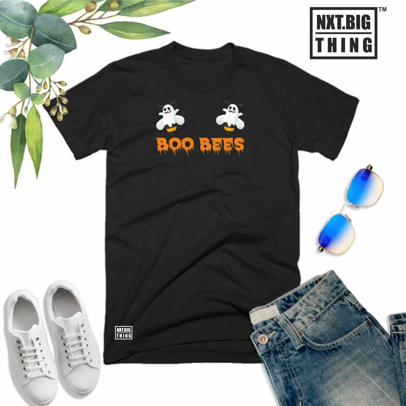 

Boo Bees T Shirt Halloween Trick or Treat Funny Scary Witch Fans Gift Kids Top M