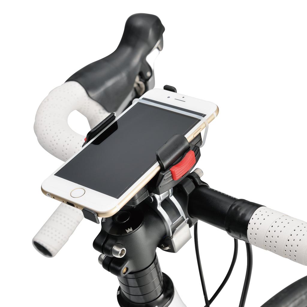 MINOURA Bicycle Smartphone SM Clamp Fits Black iH-220-STD Holder, Specifications, Standard, 22.2-28.6mm,