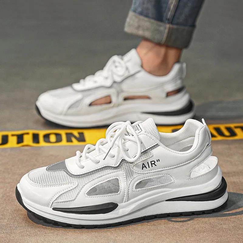 Heißer Verkauf Marke Herrenschuhe Atmungsaktive Ausgehöhlte Lässige Sandale Designer Plateau Sandalen Outdoor Rutschfeste Sneakers für Herren 2024