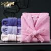 Children's Hooded Pure Cotton Bathrobe – Thick Towel Material for Autumn and Winter