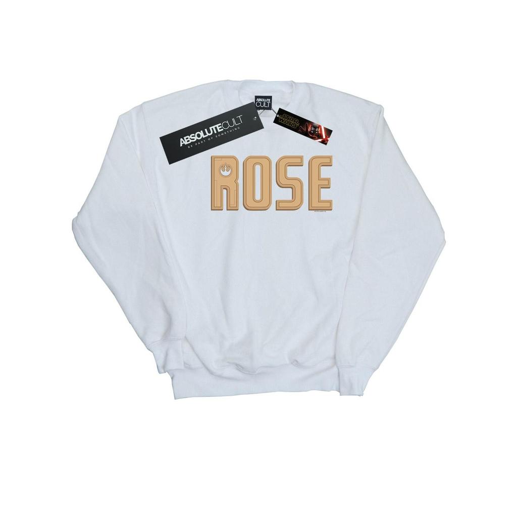 Star Wars Mens The Rise Of Skywalker Rose Text Logo Sweatshirt
