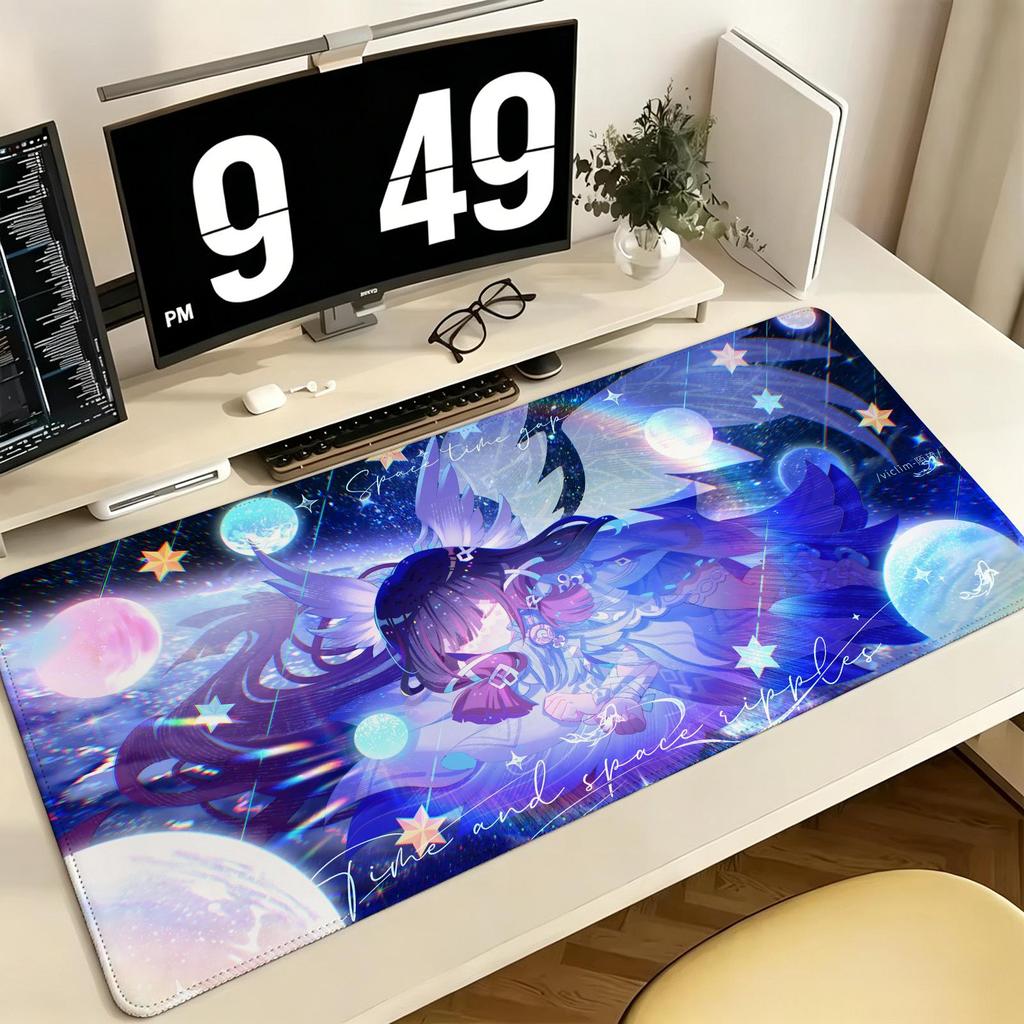 Genshin Impact Columbina Pro ESports Gaming Mousepad Extra Large NonSlip Stitched Edge Keyboard Laptop Desk Mat For Pc Gamer