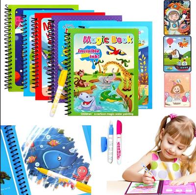 Magici graffiti magici per bambini, album per acqua per bambini, puzzle per la prima educazione, colorazione della scuola materna