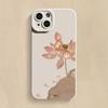 Minimalist Pink Hibiscus Flower Phone Case For Samsung Galaxy S25 S24 S23 S22 Ultra S21 Plus S20 FE A55 A54 A35 A15 Cover