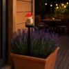 Yousheng Solar Mushroom House Light, Garden Fairy Tale Cottage Solar Light, Outdoor Waterproof Solar Lawn Light with Spike for Yard Patio
