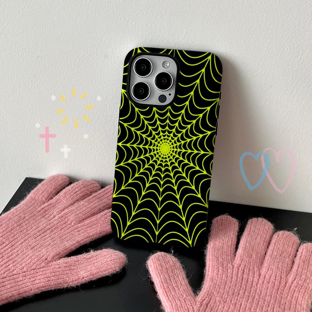 Spider Gothic Style Art Painting Design Phone Case Film Shell For iPhone 17 16e 16 15 14 13 12 11 Pro Max Plus XS